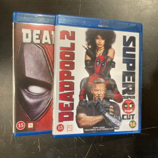 Deadpool 1-2 Blu-ray (M-/M-) -toiminta/komedia-